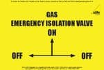 Pack Of Gas Isolation Valve Label