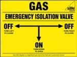 Pack Of Gas Isolation Valve Label V2