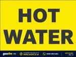 Pack of HOT WATER Pipe Identification Labels