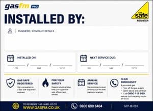 Pack of Installed/Service Due Labels