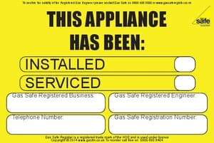 Pack of Installed/Serviced Labels