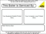 Pack of Personalised Boiler Service Labels
