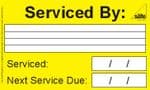 Pack of Serviced By Labels