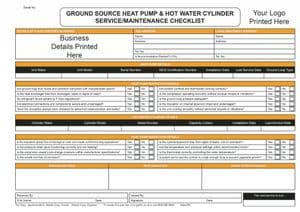 Personalised Ground Source Heat Pump Service/Maintenance Checklist (1)
