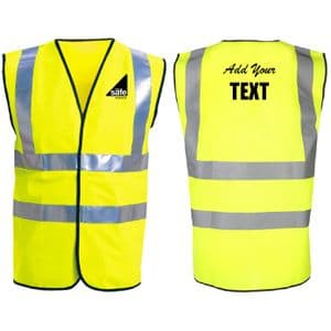 Personalised Hi-Vis Safety Waistcoat UC801