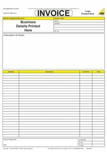 Personalised Invoice Pad