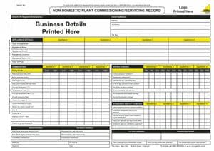 Personalised Non Domestic Plant Commissioning Servicing