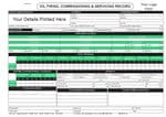 Personalised Oil Firing, Commissioning & Servicing Record