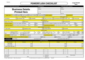 Personalised Powerflush Checklist