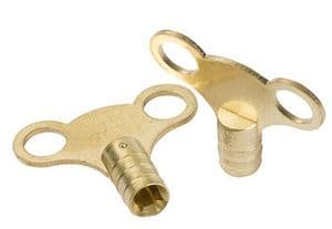 Radiator Bleed Keys Clock Type 2pk
