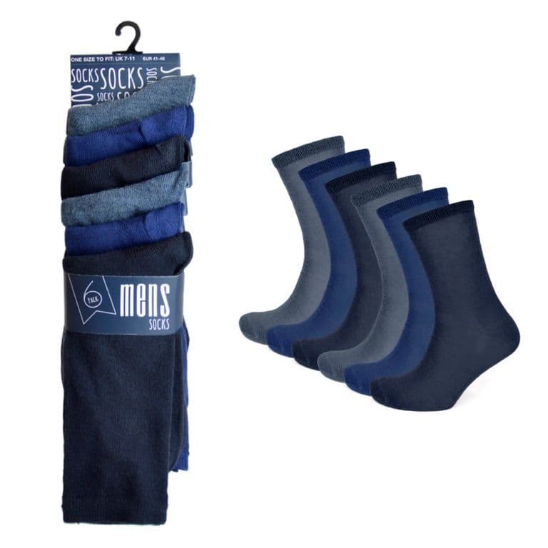 RJM Mens Coloured Socks Pack 6
