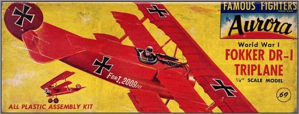 *( 105-69) FOKKER DR.I TRIPLANE, 1956
