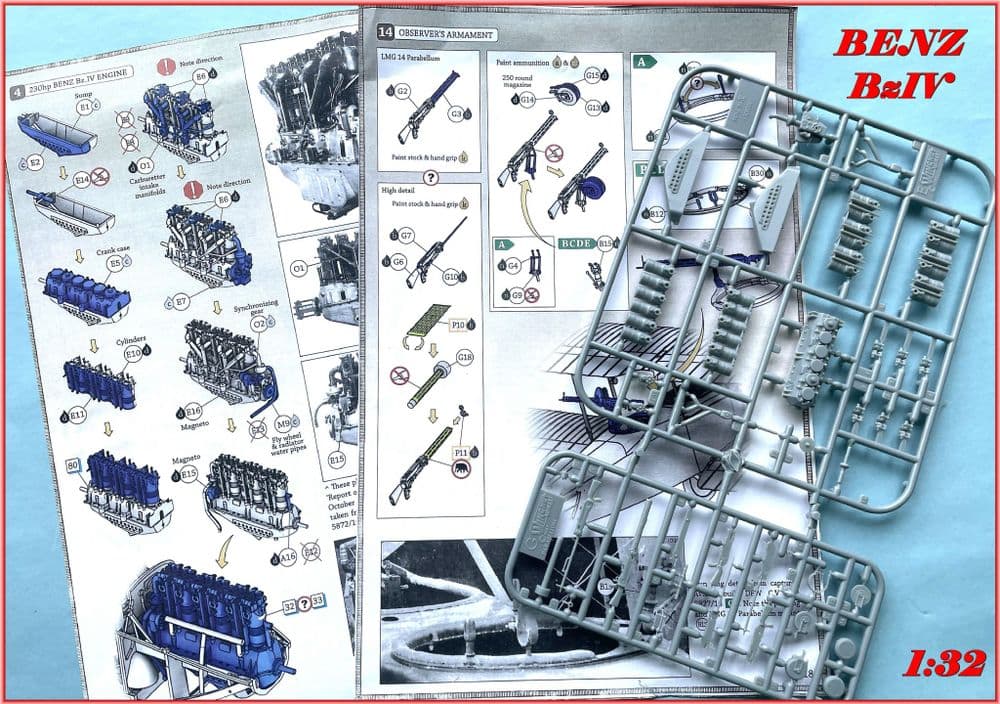 1:32 230-HP BENZ BZ IV ENGINE