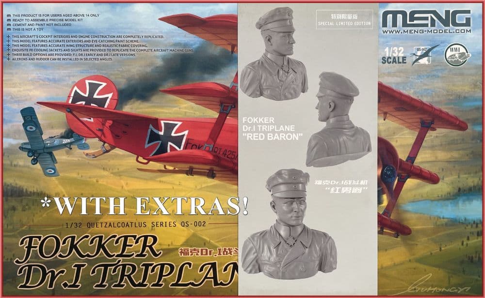 1:32 MENG FOKKER DR.I ''RED BARON'', (QS-002),2022