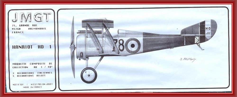 1:48 JMGT HANRIOT HD.1, (AR01), 1993