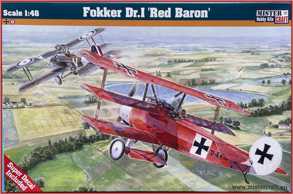 1:48 MISTERCRAFT FOKKER DR.I 'RED BARON'