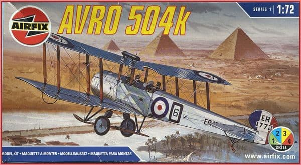 1:72 AIRFIX AVRO 504K, (01048),2004.