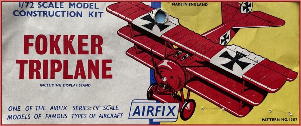 1:72 AIRFIX FOKKER TRIPLANE, (1387)-1957