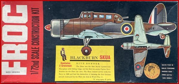 1:72 FROG BLACKBURN SKUA  (F162), 1956