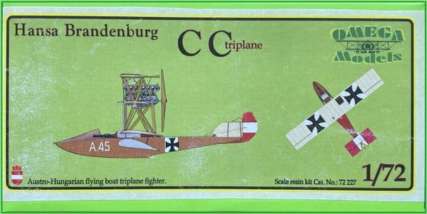 1:72 OMEGA HANSA BRANDENBURG CC TRIPLANE