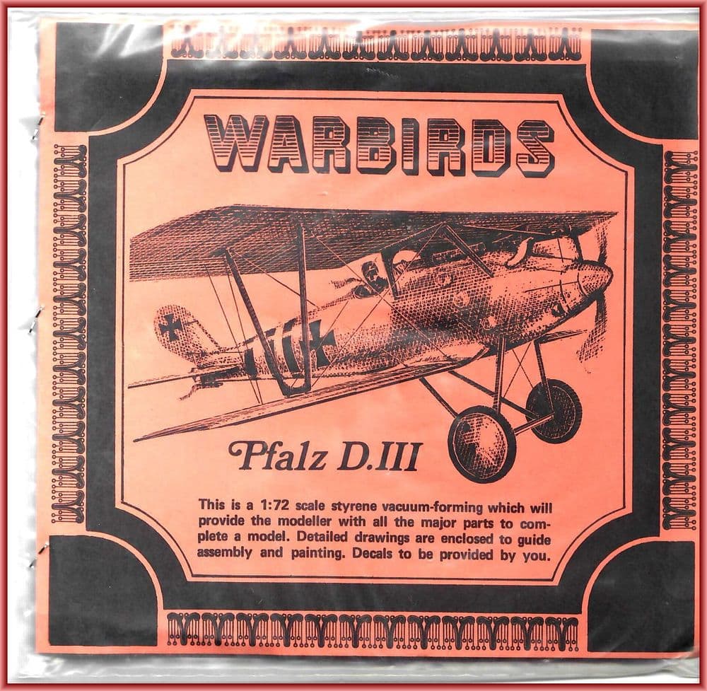 1:72 RAREPLANES PFALZ D.III + DECAL BUNDLE!!!