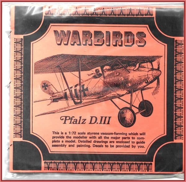 1:72 RAREPLANES PFALZ D.III + DECAL BUNDLE!!!