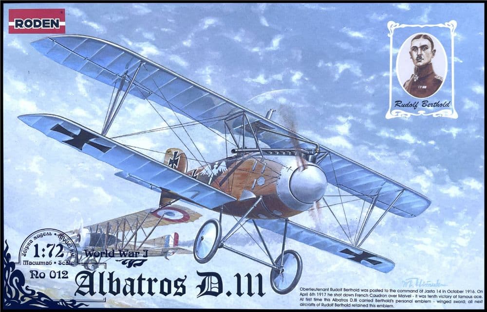 1:72 RODEN ALBATROS D.III, (012) ,2002