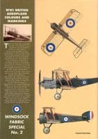 FABRIC 2-WWI BRITISH AEROPLANE COLOURS AND MARKINGS!