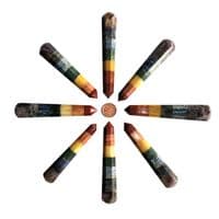 7 Chakra Massage Wand for Crystal Healing, Reiki and Reflexology (90mm)