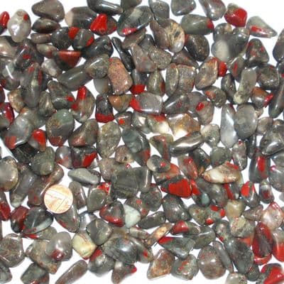 African Bloodstone Seftonite Tumbled Stone