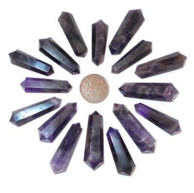 Amethyst DT Crystal Vogel Wand
