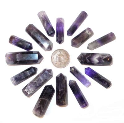 Amethyst Side Drilled Hexagonal Wand ST Point