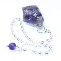 Amethyst Small Natural Formed Point Dowsing Pendulum