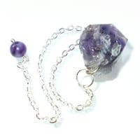 Amethyst Small Natural Formed Point Dowsing Pendulum
