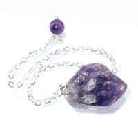 Amethyst Small Natural Formed Point Dowsing Pendulum