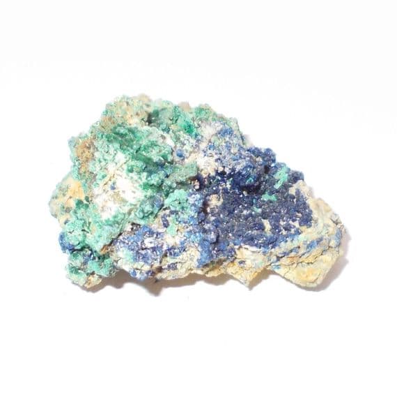 Azurite Malachite Crystals on Matrix Mineral  Specimen 35g (8)