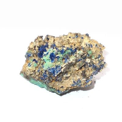 Azurite Malachite Crystals on Matrix Mineral  Specimen 50g (2)