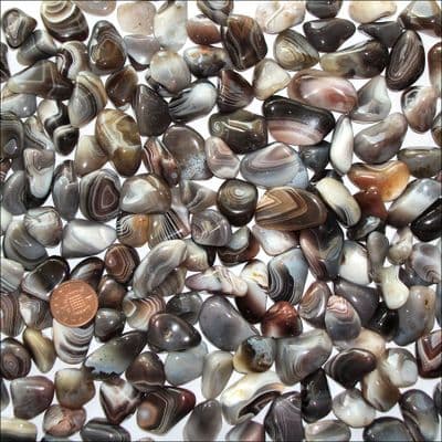 Banded Botswana Agate Tumble Stone