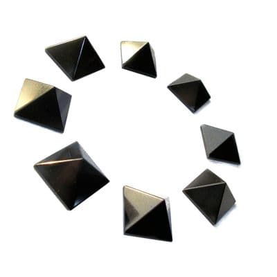 Black Agate Gemstone Pyramid