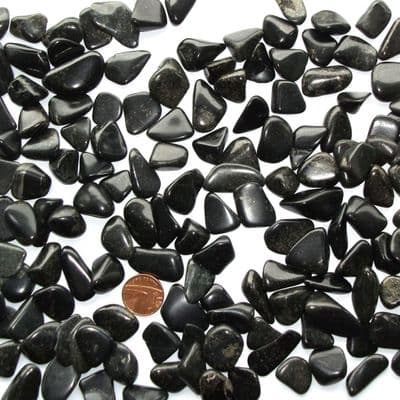 Black Jade Tumbled Stone Polished (South Africa)