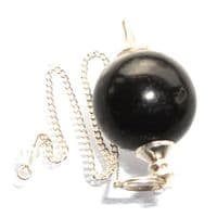 Black Tourmaline Dowsing Pendulum Crystal Sphere