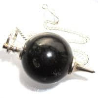 Black Tourmaline Dowsing Pendulum Crystal Sphere