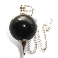 Black Tourmaline Dowsing Pendulum Crystal Sphere