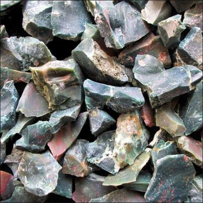 Bloodstone Heliotrope Mineral Specimen Crystal Piece 20g