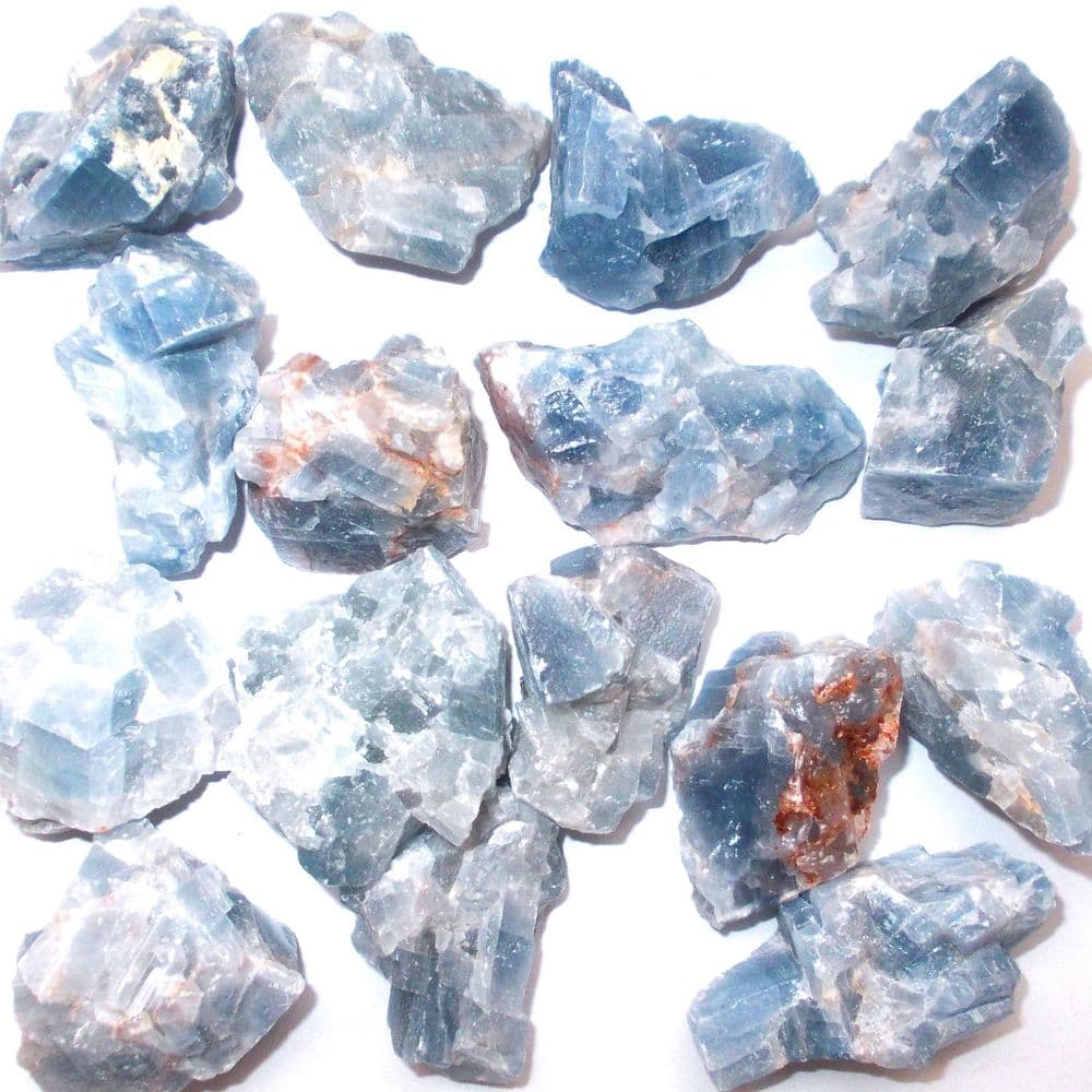 Colcite Blue Calcite Mineral Specimen 30g