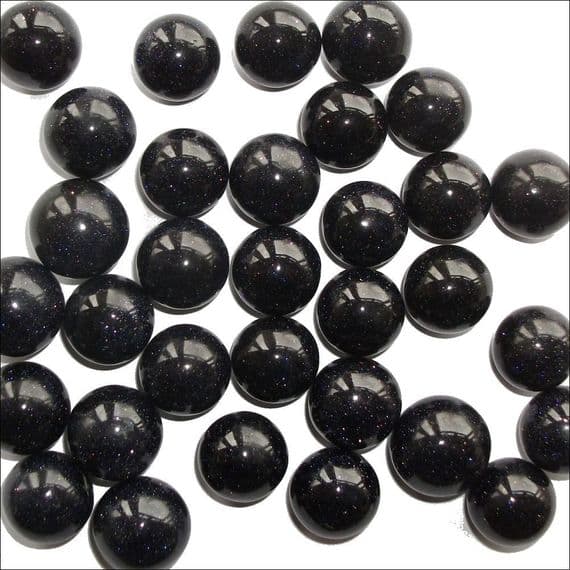 Blue Goldstone Crystal Ball Marble