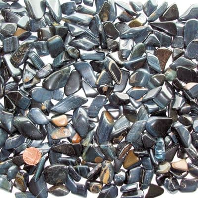 Blue Tiger Eye Tumbled Stone