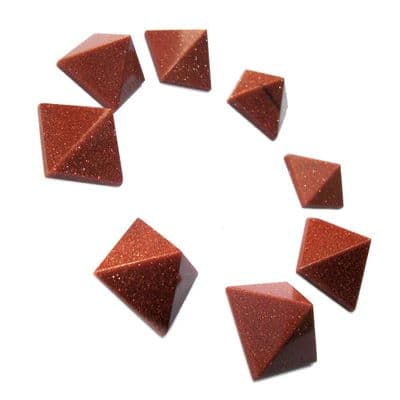 Brown Goldstone Crystal Pyramid