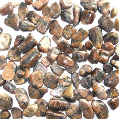 Chiastolite Cross Stone Tumbledstone