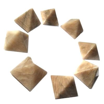 Creamy Moonstone Crystal Pyramid
